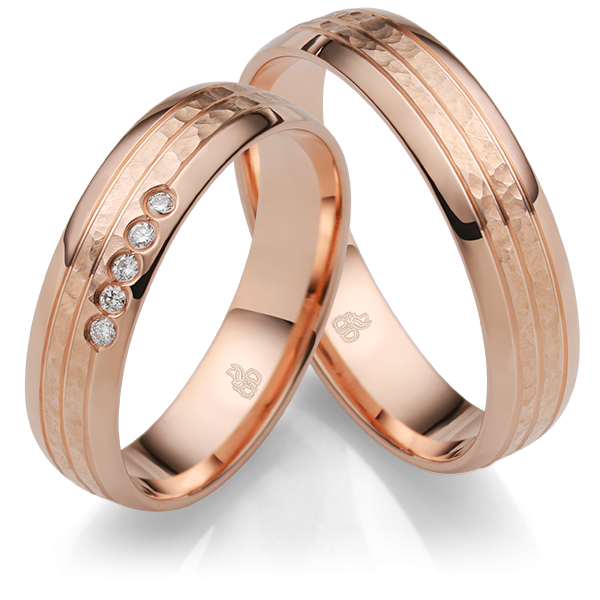 Rauschmayer Trauringe Rotgold 11-05705 + 10-05705